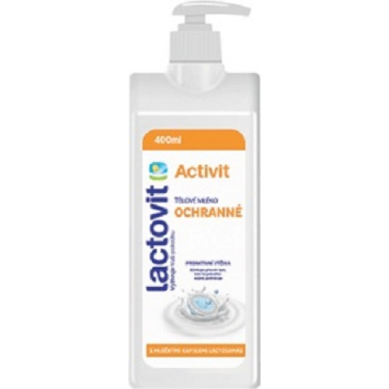 Lactovit Activit tělové mléko s aktivní ochranou s dávkovačem 400 ml