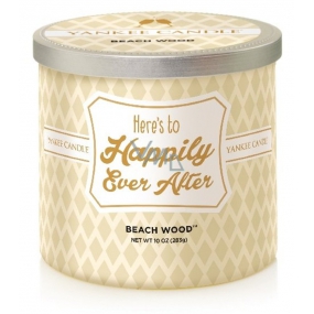 Yankee Candle Scentiments Happily Ever After Tumbler Beach Wood - Plážové dřevo vonná svíčka 283 g