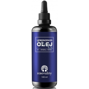 Renovality Lemongrass olej na bolesti nohou, svalů, zad 100 ml s pipetkou Renovality Lemongrass olej na bolesti nohou, svalů, zad 100 ml s pipetkou