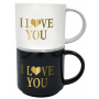 Nekupto Párové hrnky I love you 2 x 350 ml