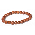 Bransoletka ze złota Goldstone elastyczna, koralik 8 mm / 16 - 17 cm, kamień ambicji
