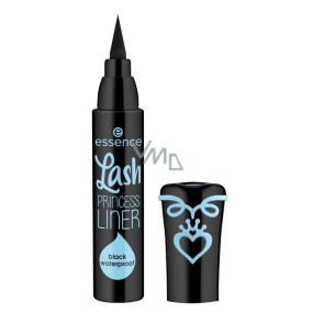 Essence Lash Princess wodoodporne płynne eyeliner czarny 3 ml