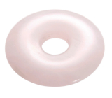 Różowy Donut naturalny kamień 30 mm, kamień miłości