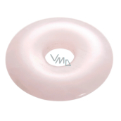Różowy Donut naturalny kamień 30 mm, kamień miłości