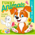 Ditipo Omalovánky čtvercové Funny Animals 18 stran A4 210 x 297 mm