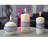 Lima Exclusive świeca lila walec 60 x 120 mm 1 sztuka