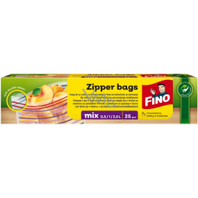 Fino Zipper Bags woreczki strunowe mix rozmiarów, 25 sztuk Fino Zipper Bags woreczki strunowe mix rozmiarów, 25 sztuk