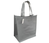 Torba na zakupy tekstylna szara 28 x 32 x 22 cm