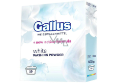 Gallus White prací prášek na bílé prádlo 10 dávek 600 g