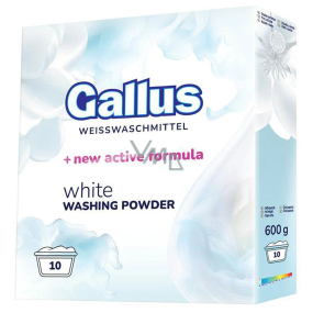 Gallus prací prášek White, 10 dávek, 600g
