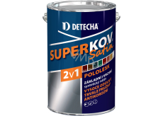 Detecha Superkov Satin 2v1 základní i vrchní barva na kov, pololesk, Ral 6005 zelený mech, 5 kg