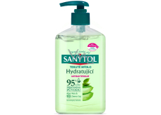 Sanytol Zielona herbata & Aloe Vera dezynfekujące nawilżające mydło do rąk 250 ml z dozownikiem