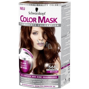 Schwarzkopf Color Mask barva na vlasy 568 Kaštanově hnědý