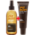 Piz Buin Wet Skin SPF30 transparentní sluneční sprej 150 ml + SPF30 Fluid na opalování pleti 50 ml, duopack
