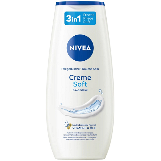 Nivea Creme Soft żel pod prysznic podstawowa pielęgnacja 250 ml