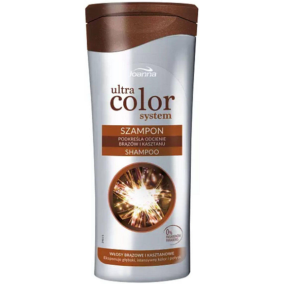 Joanna Ultra Color System Brown šampon hnědé a kaštanové vlasy 200 ml