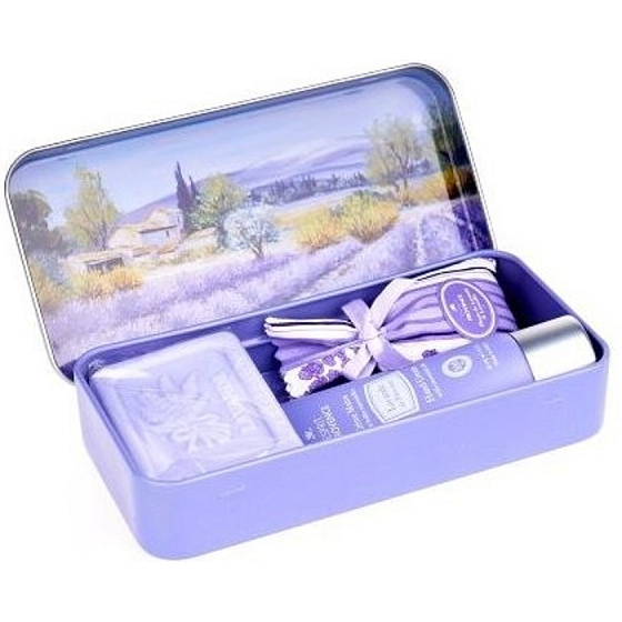 Esprit Provence Levandulový vonný pytlík 5 g + krém na ruce 30 ml + toaletní mýdlo 60 g, kosmetická sada
