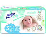 Linteo Baby Premium Midi pieluszki dziecięce 5 do 9 kg, 54 szt.