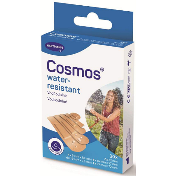 Cosmos Universal wodoodporna plastra podzielona na 5 rozmiarów 20 sztuk