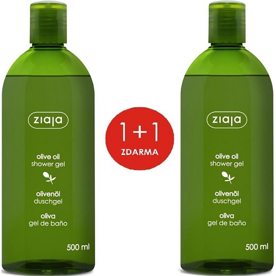 Ziaja Olivový olej sprchový gel pro všechny typy pokožky 2 x 500 ml, duopack