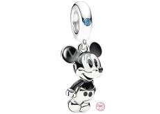 Charm Srebrny 925 Disney Myszka Mickey, zawieszka na bransoletkę film