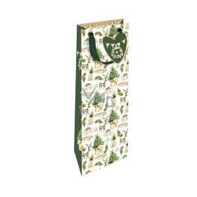 Nekupto Luksusowa torba papierowa na butelkę 13 x 33 cm Hygge