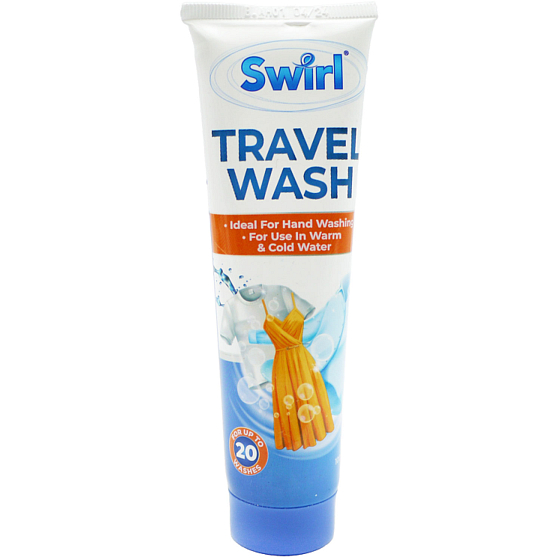 Swirl cestovní prací prášek 100 ml pro snadné praní na cestách