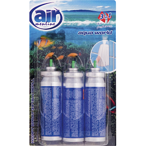 Air Menline Aqua World wkład do odświeżacza powietrza 3× 15 ml