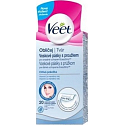 Veet Voskové pásky s proužkem na obličej 20 kusů + Pefect Finish ubrousky 4 kusy