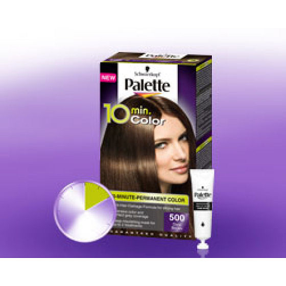 Schwarzkopf Palette 10 minut Color barva na vlasy 500 Středně hnědá