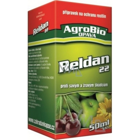 AgroBio Reldan 22 přípravek proti savým a žravým škůdcům 50 ml F055I2Q232 2/2020 AgroBio Reldan 22 přípravek proti savým a žravým škůdcům 50 ml F055I2Q232 2/2020