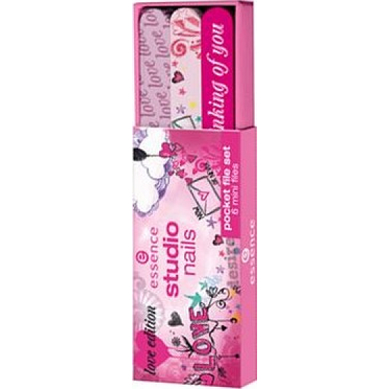Essence Studio Nails Pocket File Set Love Edition set pilníků 6 kusů