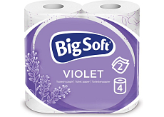 Big Soft Violet 2-warstwowy papier toaletowy, 4 rolki, 20 m rolki
