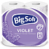 Big Soft Violet 2-warstwowy papier toaletowy, 4 rolki, 20 m rolka