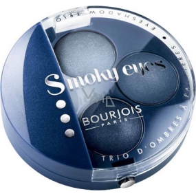Bourjois Trio Smoky Eyes oční stíny 11 Bleu Jeans 4,5 g Bourjois Trio Smoky Eyes oční stíny 11 Bleu Jeans 4,5 g