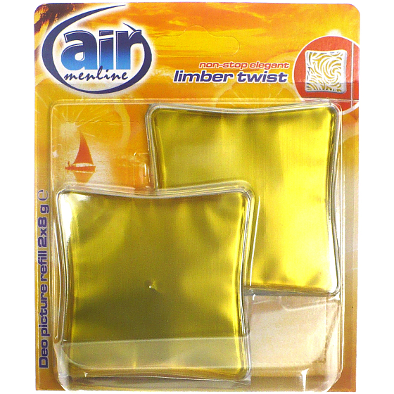 Air Menline Deo Picture Non Stop Elegant Limber Twist gelový osvěžovač vzduchu náhradní náplň 2 x 8 g