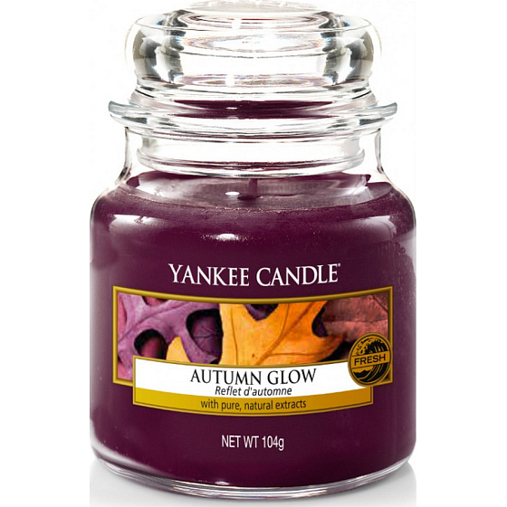 Yankee Candle Autumn Glow - Zářivý podzim vonná svíčka Classic malá sklo 104 g