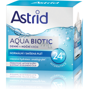 Astrid Aqua Biotic krem na dzień i noc do skóry normalnej i mieszanej, 50 ml