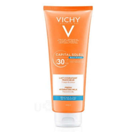 Vichy Capital Soleil SPF30 multifunkční opalovací hydratační mléko pro celou rodinu 300 ml