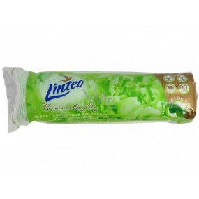 Linteo Premium Quality Aloe Vera kosmetyczne waciki do demakijażu 80 sztuk