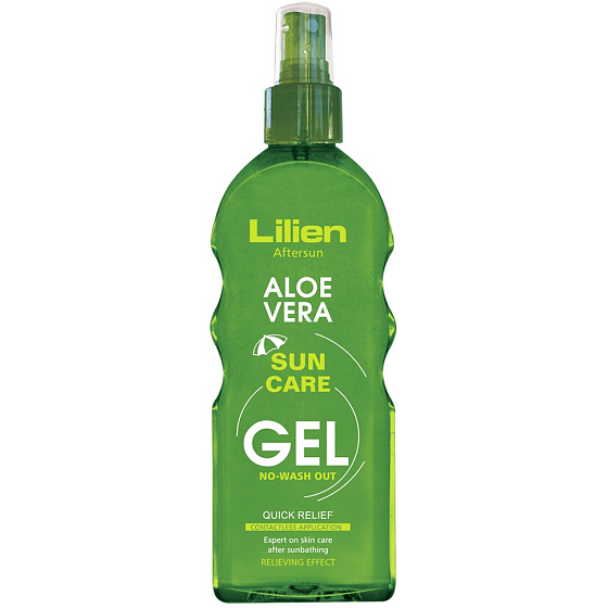 Lilien Sun Active Aloe Vera zklidňující bezoplachový gel po opalování 200 ml