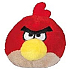 Angry Birds plyšová násadka na tužku/prstová hračka Červená 5 cm 1 kus