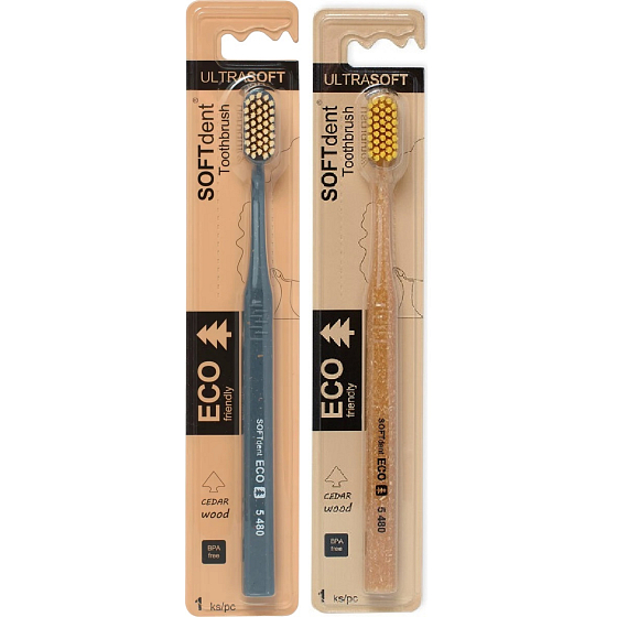 Soft Dent Eco Ultra Soft ekstra miękki szczoteczka do zębów 1 sztuka