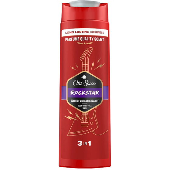 Old Spice Rockstar 3w1 żel pod prysznic i szampon dla mężczyzn 400 ml