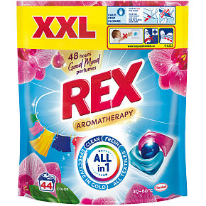 REX kapsuły do prania Aromatherapy Orchid Color 44 prań, 528g