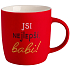 Albi Sametowy kubek Jesteś najlepsza babciu, czerwony 330 ml