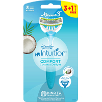 Wilkinson Sword Xtreme3 damskie golarki Comfort Coconut Delight, 3 ostrza, 4 szt.