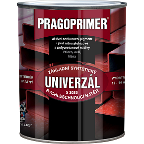 Pragoprimer Uniwersalny S2035 podkład do metalu, 0840 czerwonobrązowy, 600 ml