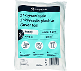 Spokar folia ochronna do malowania, 5 µ, 20 m², 4 × 5 m, 3 szt