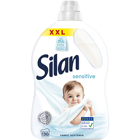 Silan płyn do płukania Sensitive & Baby do pieluch, 130 prań, 2860 ml